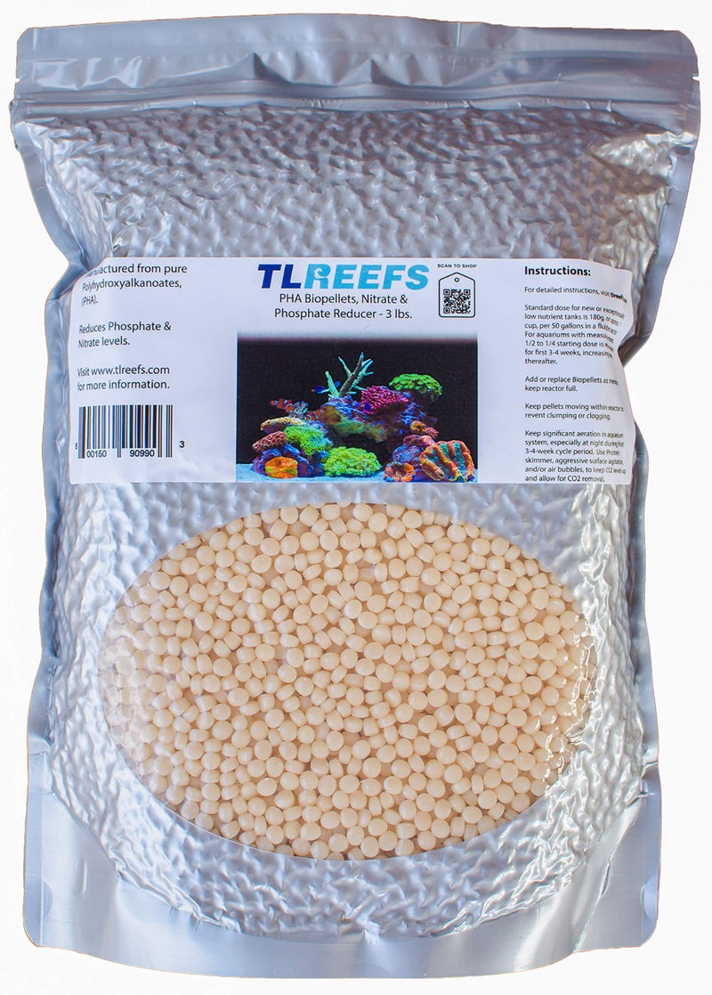 TL Reefs Premium Biopellets for Aquarium (3 lbs, 2 liters)